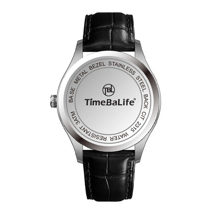 High Quality Stainless Steel Black Quartz Mechanical Watch