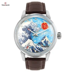 Персонализиран автоматичен механичен стил на вълната със супер светещ циферблат