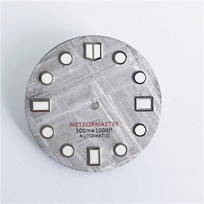 Сив метеоритен циферблат, подходящ за кутия за часовник Skx007
